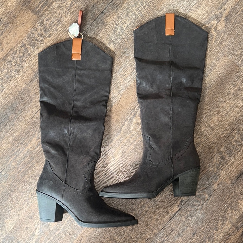 MIA Black Knee-High Women's Boots